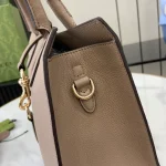 GUCCI Spring Summer春夏中號黑色皮革托特包-806205：圖片 6