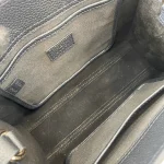 GUCCI Signature Elegance天然粒黑色皮革手提包-795349：圖片 9
