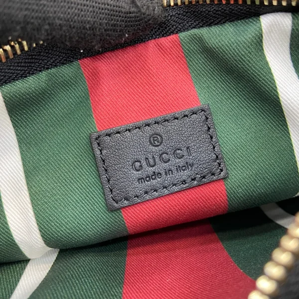 GUCCI GG Emblem超迷你米棕帆布肩背包-820696：圖片 10