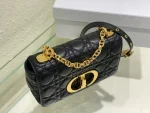 Dior Caro 黑色小牛皮斜挎包小號PM-M9241：圖片 4