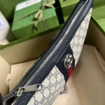 GUCCI Ophidia小號米棕帆布斜揹包-598125：圖片 7