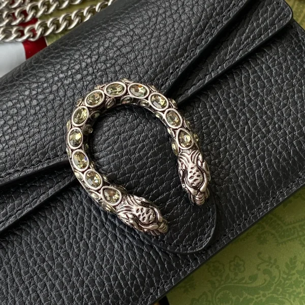 GUCCI Dionysus灰褐帆布斜挎包-476432：圖片 3