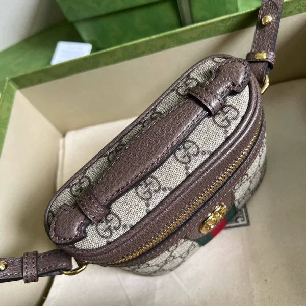GUCCI Ophidia米棕皮革手挽包-699532：圖片 7