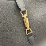 GUCCI Jackie大號黑色粒面斜揹包-813650：圖片 6
