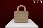 Dior Lady 餅乾褐羊皮斜挎包小號PM-M0538：圖片 4