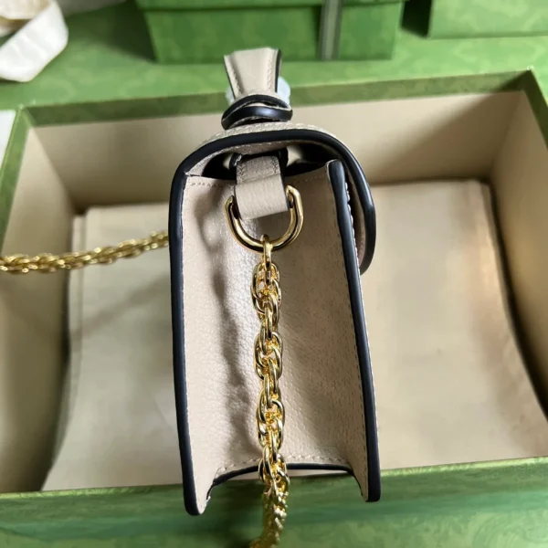 GUCCI Love Parade米棕帆布肩揹包-696180：圖片 5