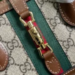 GUCCI GG Supreme中號米棕帆布斜背包-772126：圖片 6