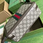 GUCCI Ophidia米棕帆布斜揹包-739392：圖片 4