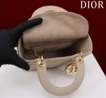 Dior Lady 沙色羊皮斜挎包小號PM-M0538：圖片 6