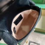 GUCCI Gucci Bamboo 1947黑色皮革手提包-760246：圖片 9