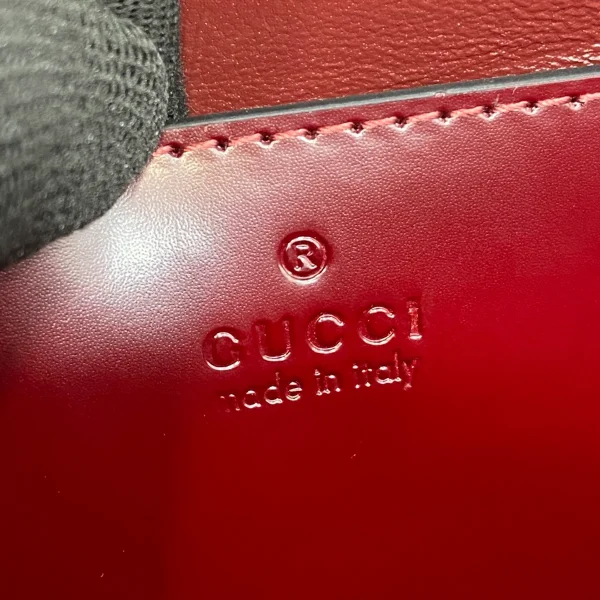 GUCCI Bamboo竹製開心果綠皮革手提包-805832：圖片 11