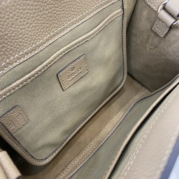 GUCCI Rosso Ancora小號紅色皮革手提包-795349：圖片 9