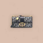 Dior 30 Montaigne 藍色單肩包小號PM-Monta