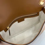 GUCCI Blondie小號棕色皮革斜背包-815714：圖片 9