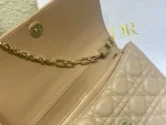 Dior Top 餅乾褐色羊皮斜挎包小號PM-M0997：圖片 8
