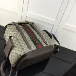 GUCCI Ophidia中號米棕皮革背包-598140：圖片 8
