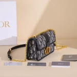 Dior 30 Montaigne 藍色單肩包小號PM-Monta：圖片 12