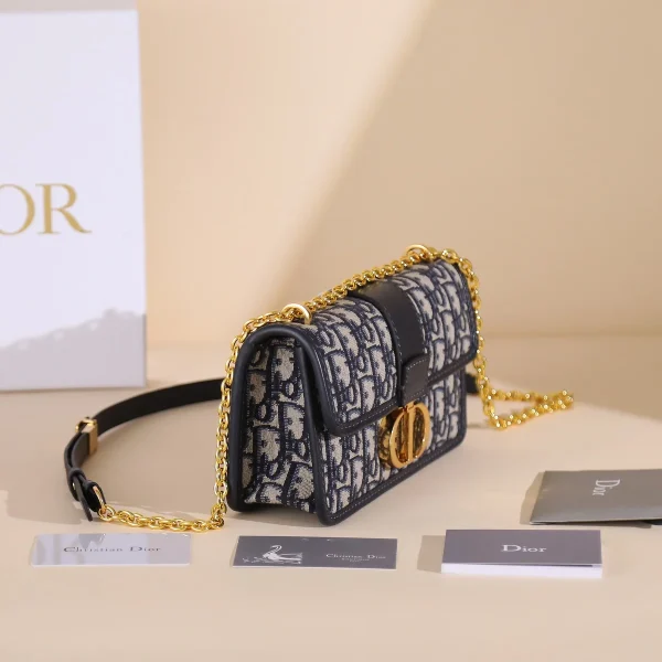 Dior 30 Montaigne 藍色單肩包小號PM-Monta：圖片 12