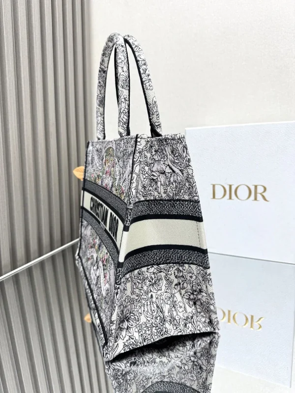 Dior Book 奶白色托特包中號MM-M1296：圖片 5