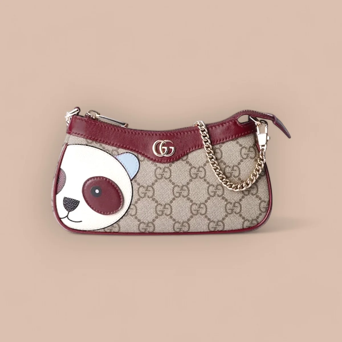 AumRXAqt8FVCc5woJF5- GUCCI GG Monogram紅棕貓頭鷹斜背包-818763:圖片 1
