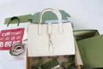 GUCCI Spring Summer春夏象牙粒面手提包-806205：圖片 2