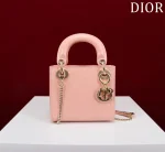 Dior Lady mini 粉色斜挎包mini-M0505：圖片 2