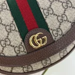 GUCCI Ophidia米棕皮革肩揹包-757309：圖片 5