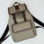GUCCI Ophidia小號米棕帆布背包-792114：圖片 6