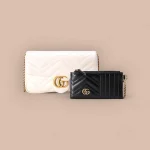 GUCCI GG Marmont黑色漆皮斜背包-751526