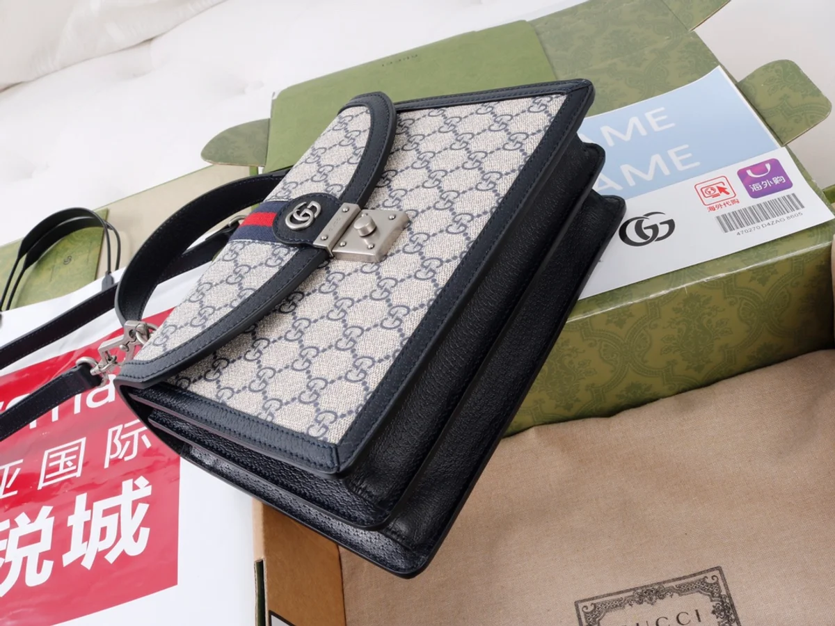 GUCCI Ophidia米棕帆布斜揹包-651055 7 GUCCI Ophidia米棕帆布斜揹包-651055