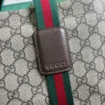 GUCCI GUCCI Lido中號米棕帆布托特包-763287：圖片 6