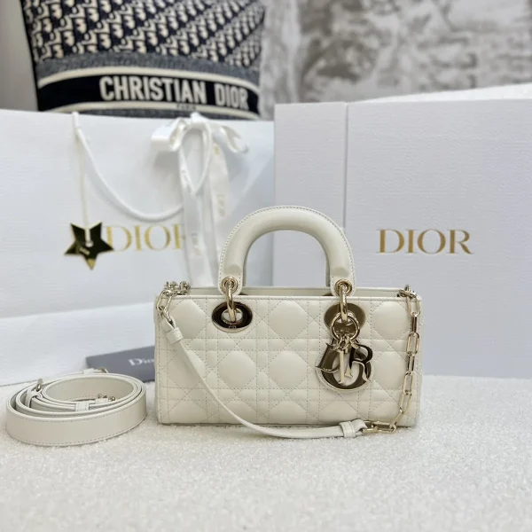 Dior Lady 奶白羊皮單肩包小號PM-M0613：圖片 2