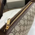 GUCCI Ophidia迷你米棕帆布肩揹包-795170：圖片 8