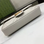 GUCCI GG Marmont迷你紅色皮革斜挎包-751526：圖片 5