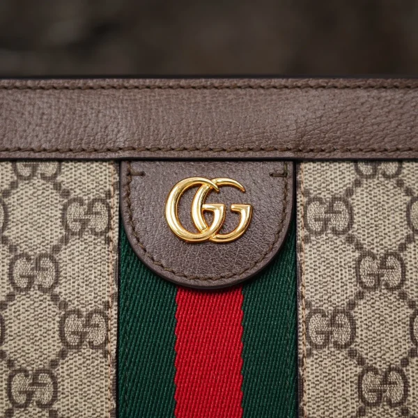 GUCCI Gucci Love Parade米白帆布肩揹包-503877：圖片 9