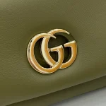 GUCCI GG Milano小號紅色絎縫皮革斜揹包-806016：圖片 6