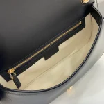 GUCCI Gucci Blondie小號黑色皮革斜揹包-815715：圖片 10