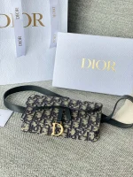 Dior Saddle 藍色腰包小號PM-S5619：圖片 5