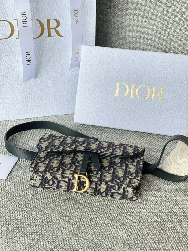 Dior Saddle 藍色腰包小號PM-S5619：圖片 5