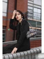 Dior 30 Montaigne 藍色單肩包小號PM-Monta：圖片 2