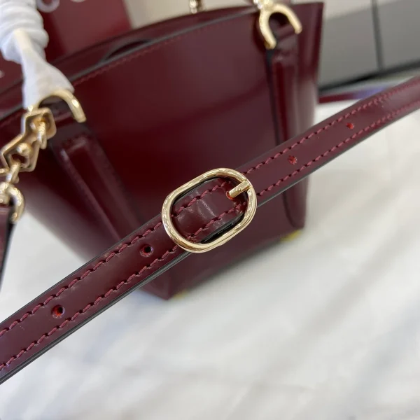GUCCI Bamboo竹製開心果綠皮革手提包-805832：圖片 12
