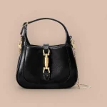 GUCCI Jackie 1961迷你黑色皮革斜揹包-760249