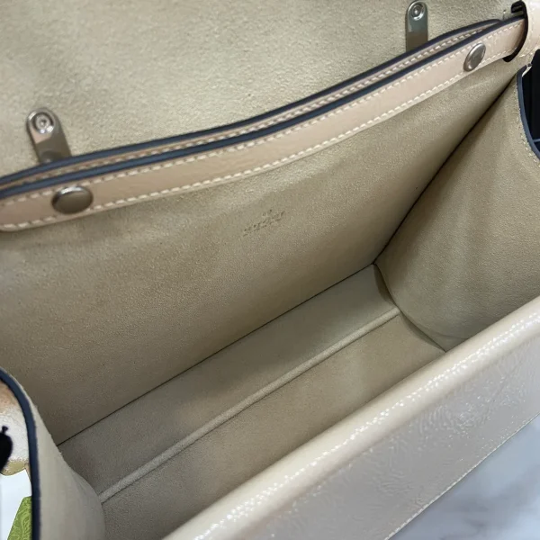 GUCCI Dionysus中號灰漆皮手提包-795007：圖片 9