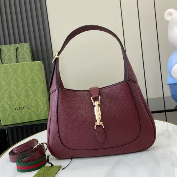 GUCCI Jackie 1961小號象牙皮革肩揹包-810232：圖片 2