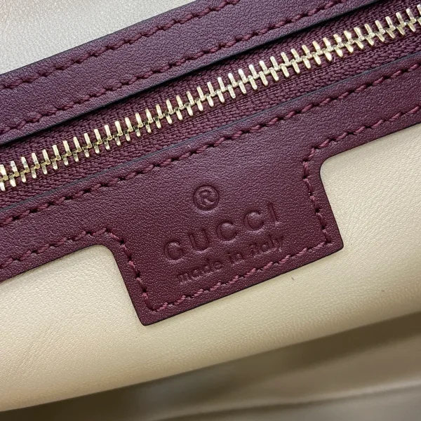 GUCCI Jackie 1961小號紅色皮革肩揹包-810232：圖片 10