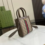 GUCCI Ophidia米棕帆布肩背包-772317：圖片 3