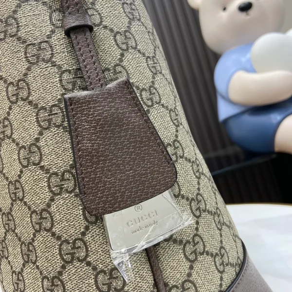 GUCCI Ophidia中號米棕帆布肩揹包-781392：圖片 7