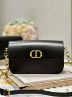 Dior 30 Montaigne 黑色小牛皮斜挎包小號PM-M9260：圖片 2