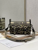 Dior Oblique 藍色布料斜挎包小號PM-M1241：圖片 2