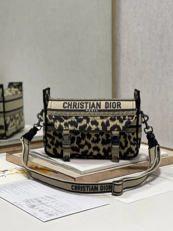 Dior Oblique 藍色布料斜挎包小號PM-M1241：圖片 2
